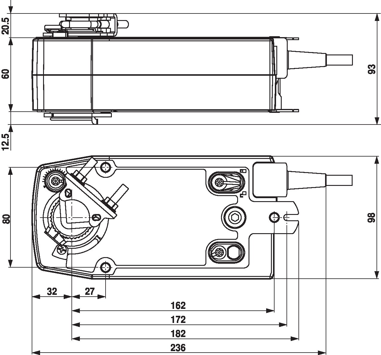 Электропривод Belimo SF24A (20 Н·м)