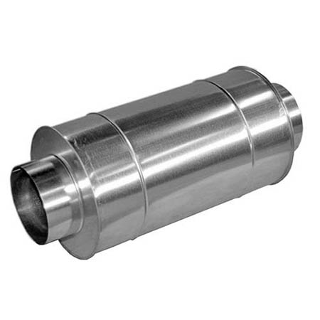 Шумоглушитель круглый Ø400/600 мм. оцинк. сталь