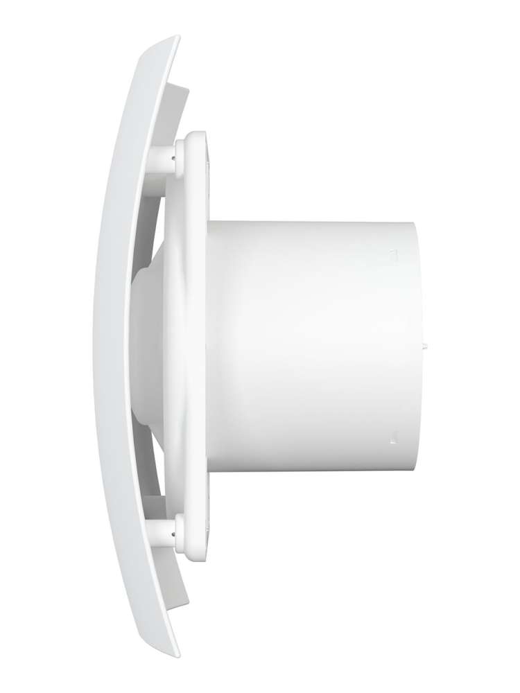 Вентилятор накладной BREEZE D125 обратный клапан Matt white DICITI