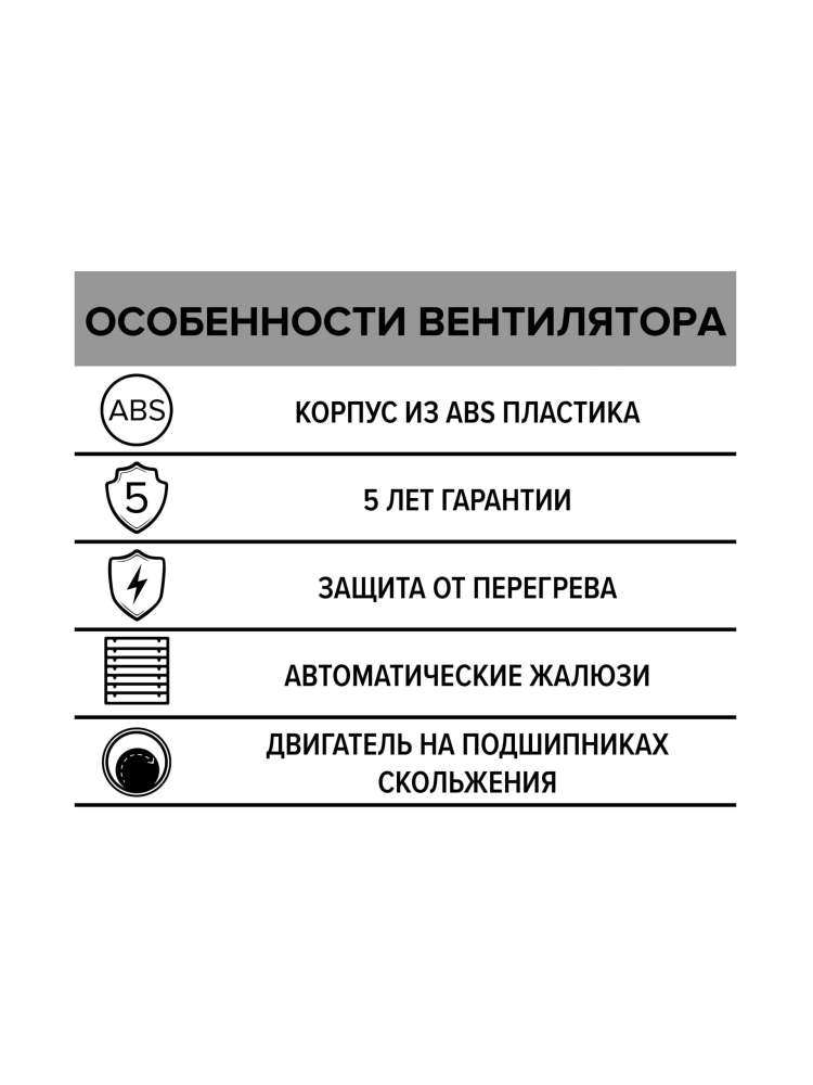 Вентилятор накладной EURO D125 автоматическое жалюзи ERA