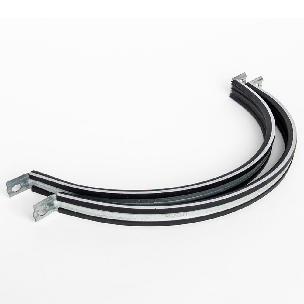 Хомут для воздуховода SHUFT с резиновым профилем 800мм (шпилька)