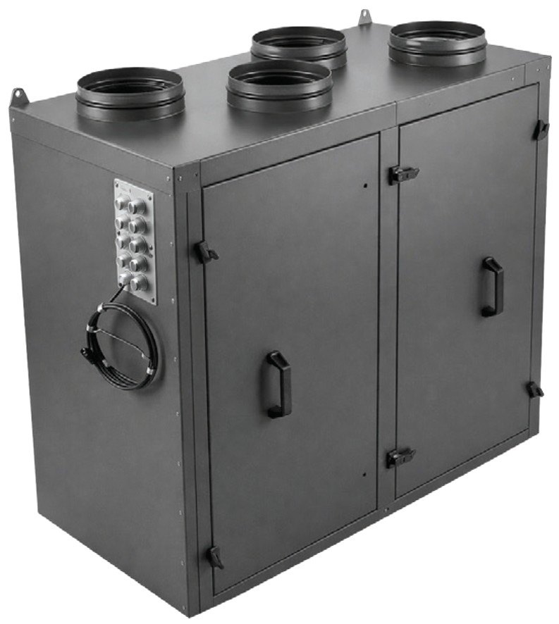 Приточно-вытяжная установка с роторным рекуператором RWN-RR-1000(50c)-ЕС-W-Vertical(N)