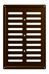 Решетка вентиляционная MER регулируемая 200х300 окрашенная сталь Metallic brown ERA